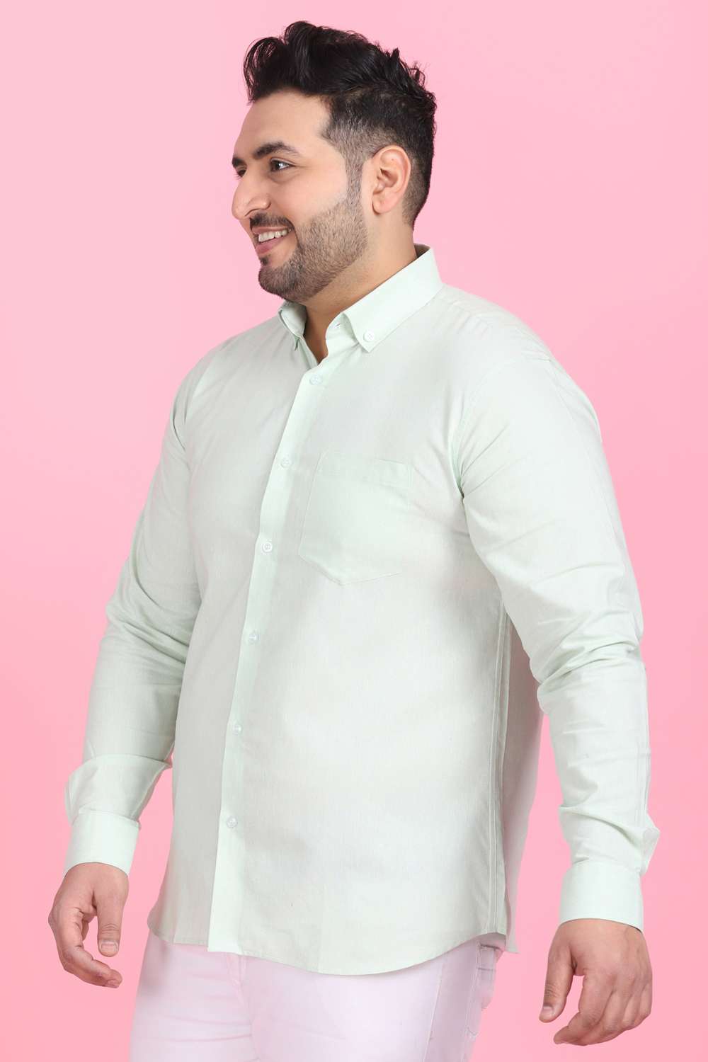 Plus Size Men Complicated Lime Shirt