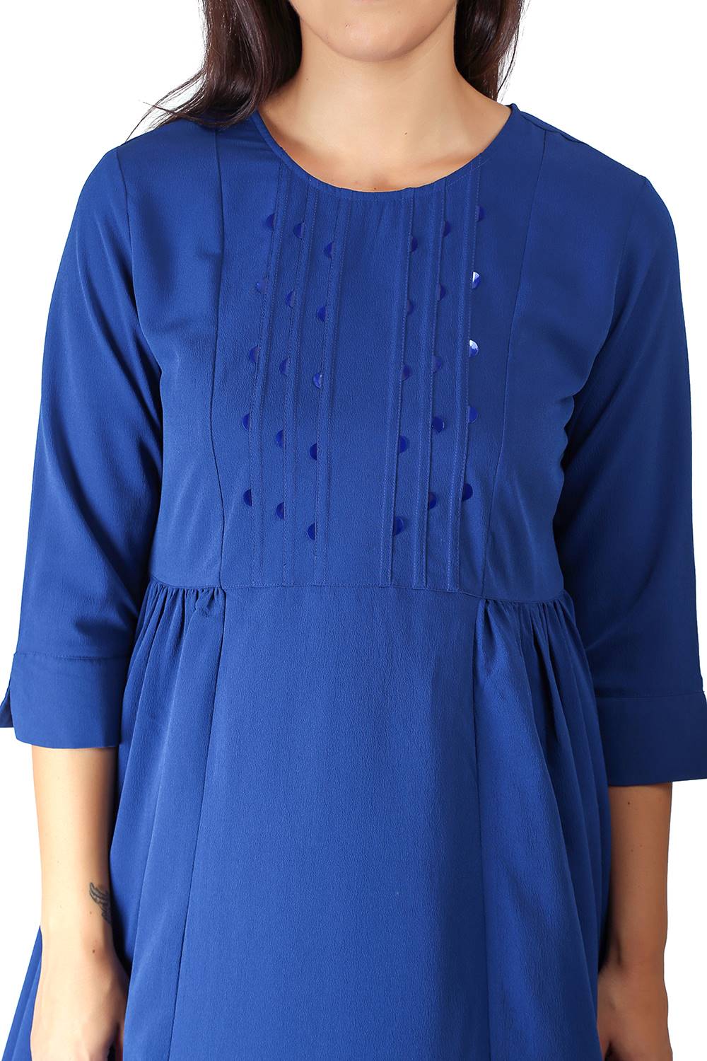 Blue Anarkali Kurti1