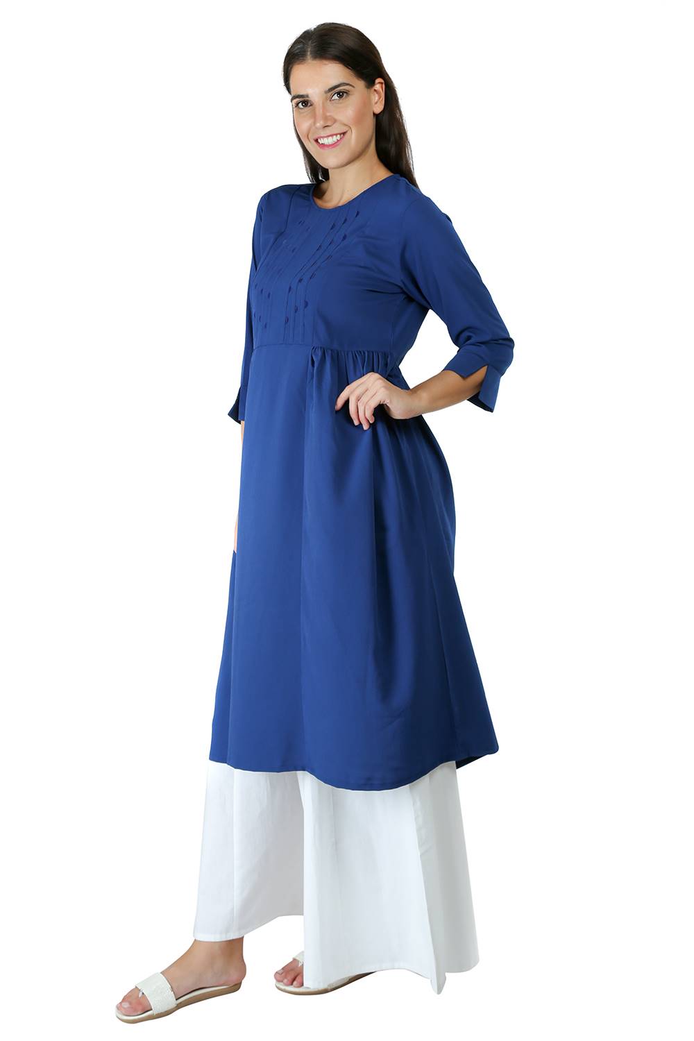 Blue Anarkali Kurti5