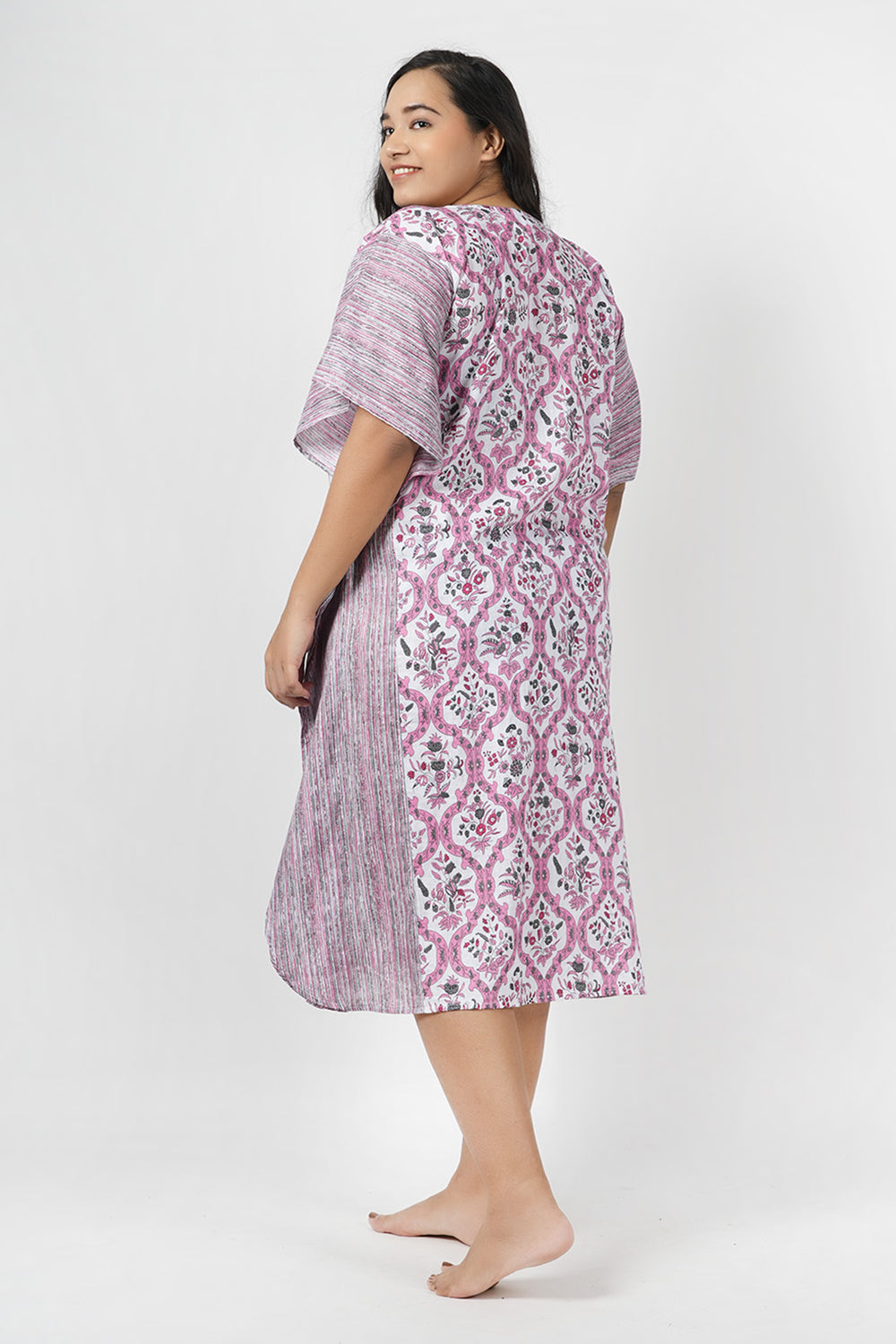 Floss Floral Print Kaftan Maxi Night Dress