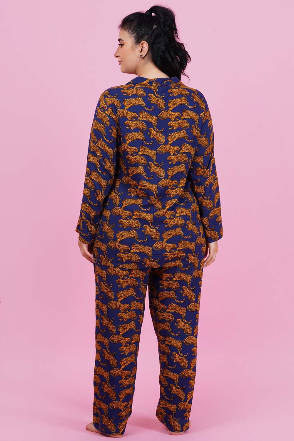 Lady Leopard Print Nightsuit Set