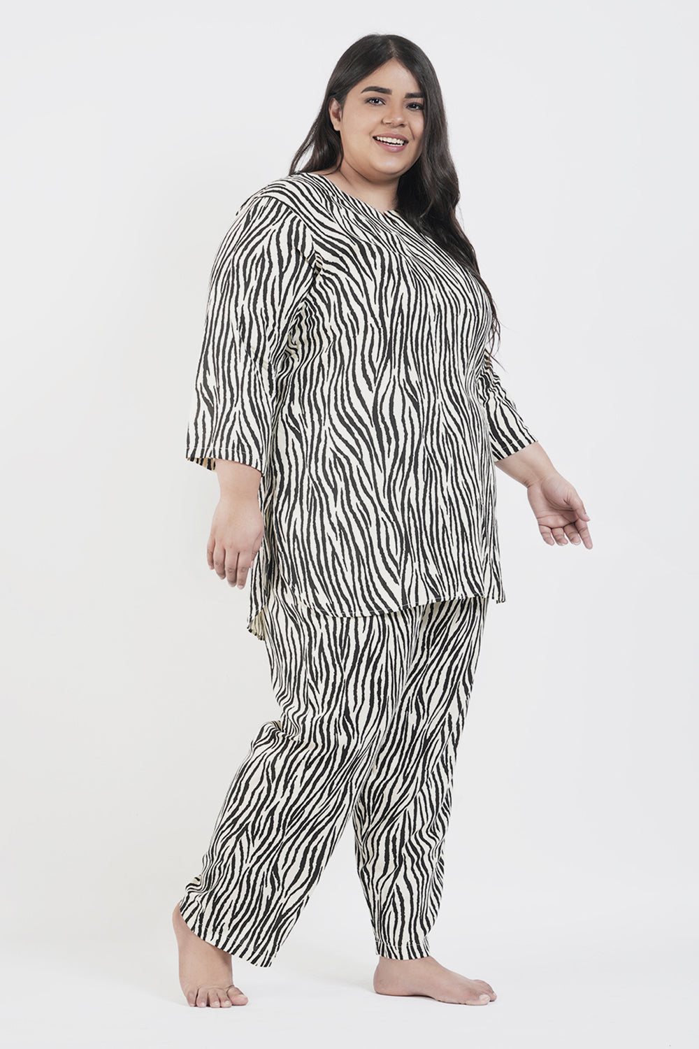 Zebra Printed Pyjama Set