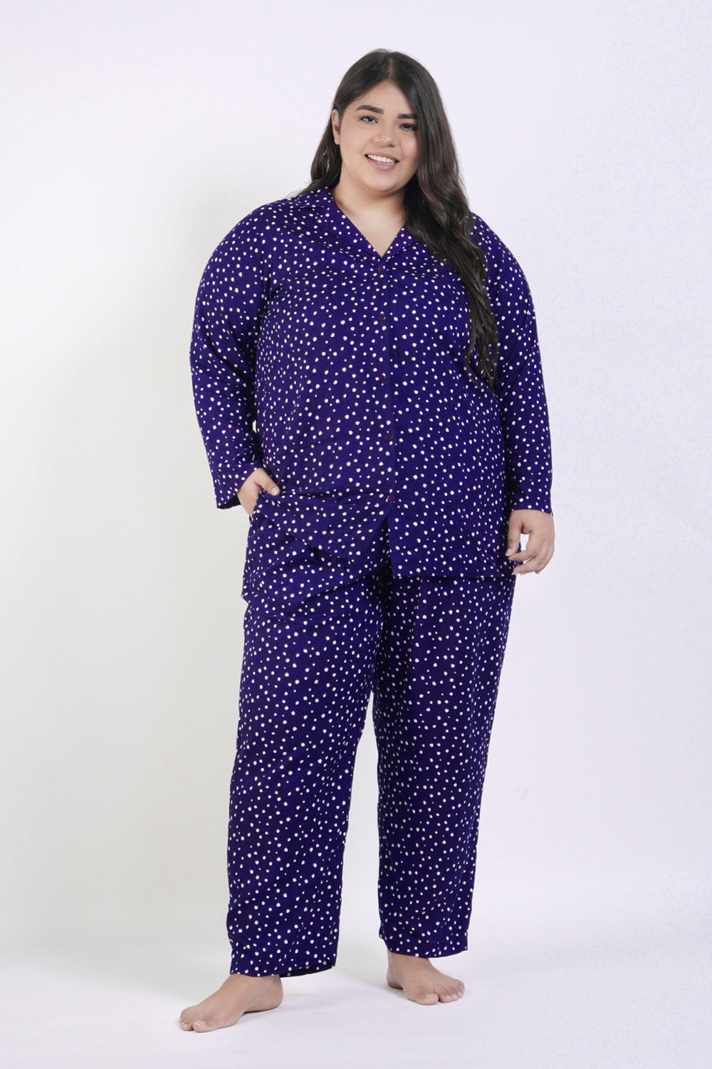 Polka Dot Night Suit Set