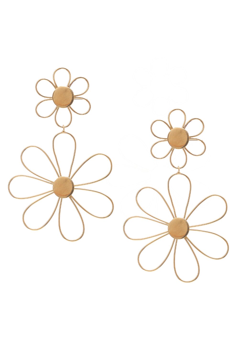 Flower Long Drop Earring