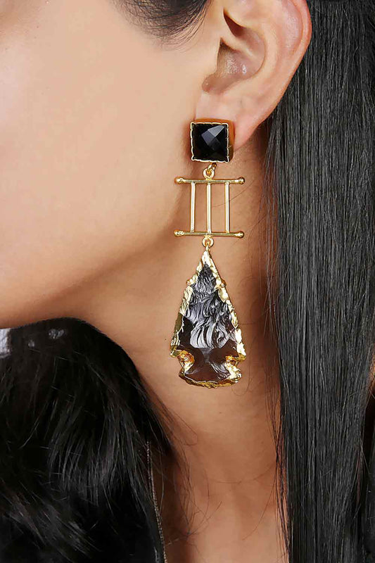 Black Statement Earrings