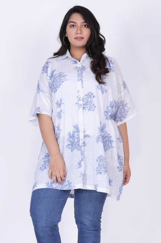 Printed Oversized Shirt for Women