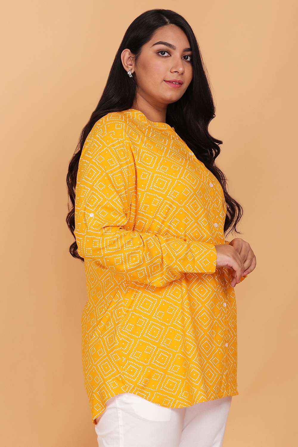 Classic Yellow Printed Shirt