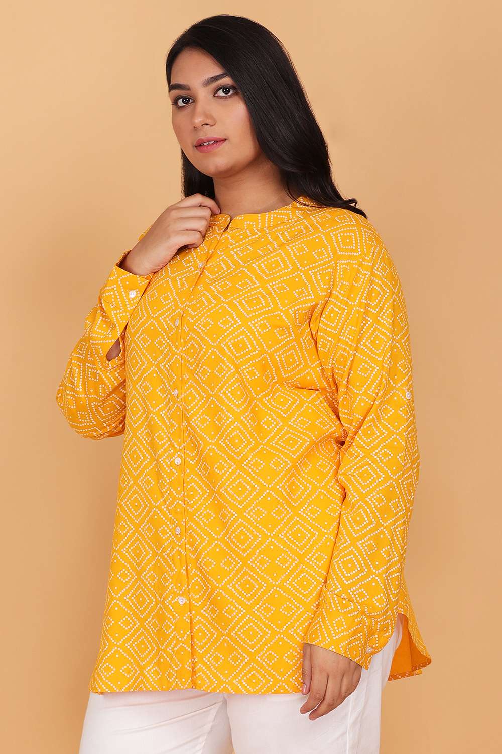 Classic Yellow Printed Shirt