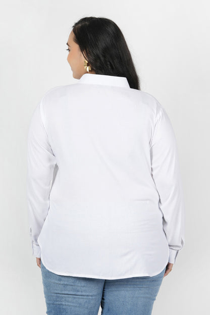 Finch Embroidered White Shirt