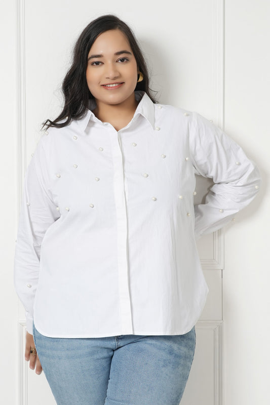 LastInch Women Snowy Pearl Shirt