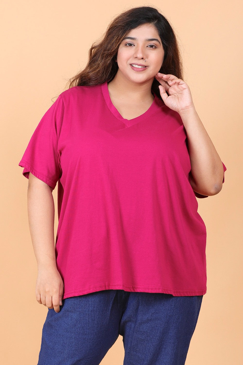 Plum Solid T-Shirt