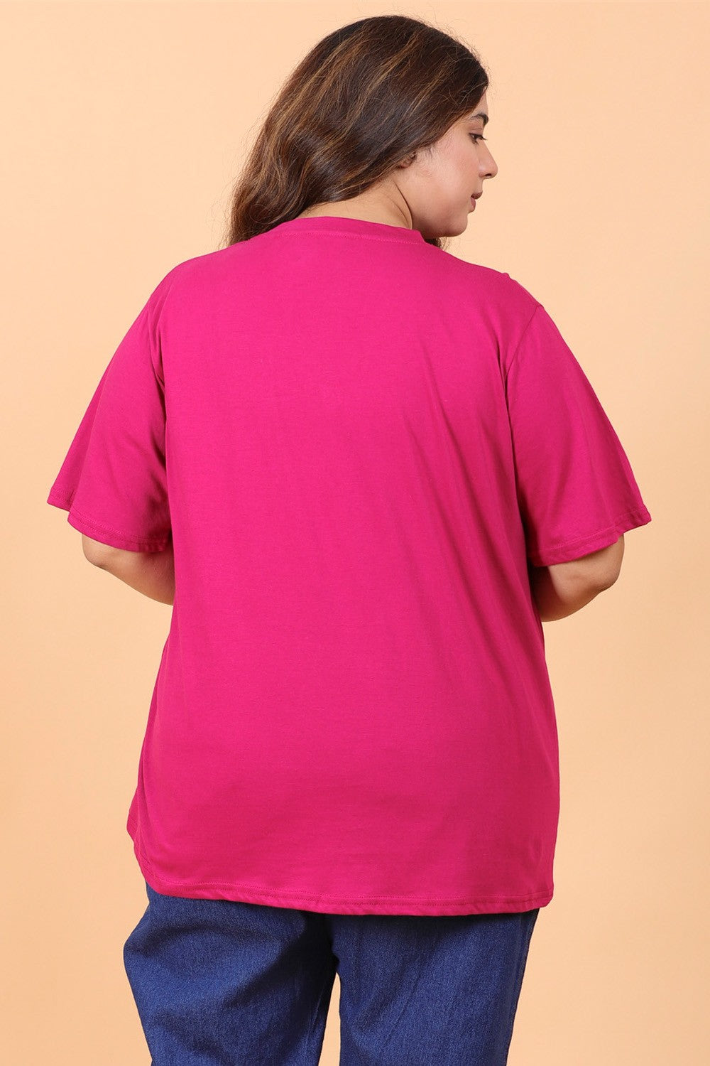 Plum Solid T-Shirt