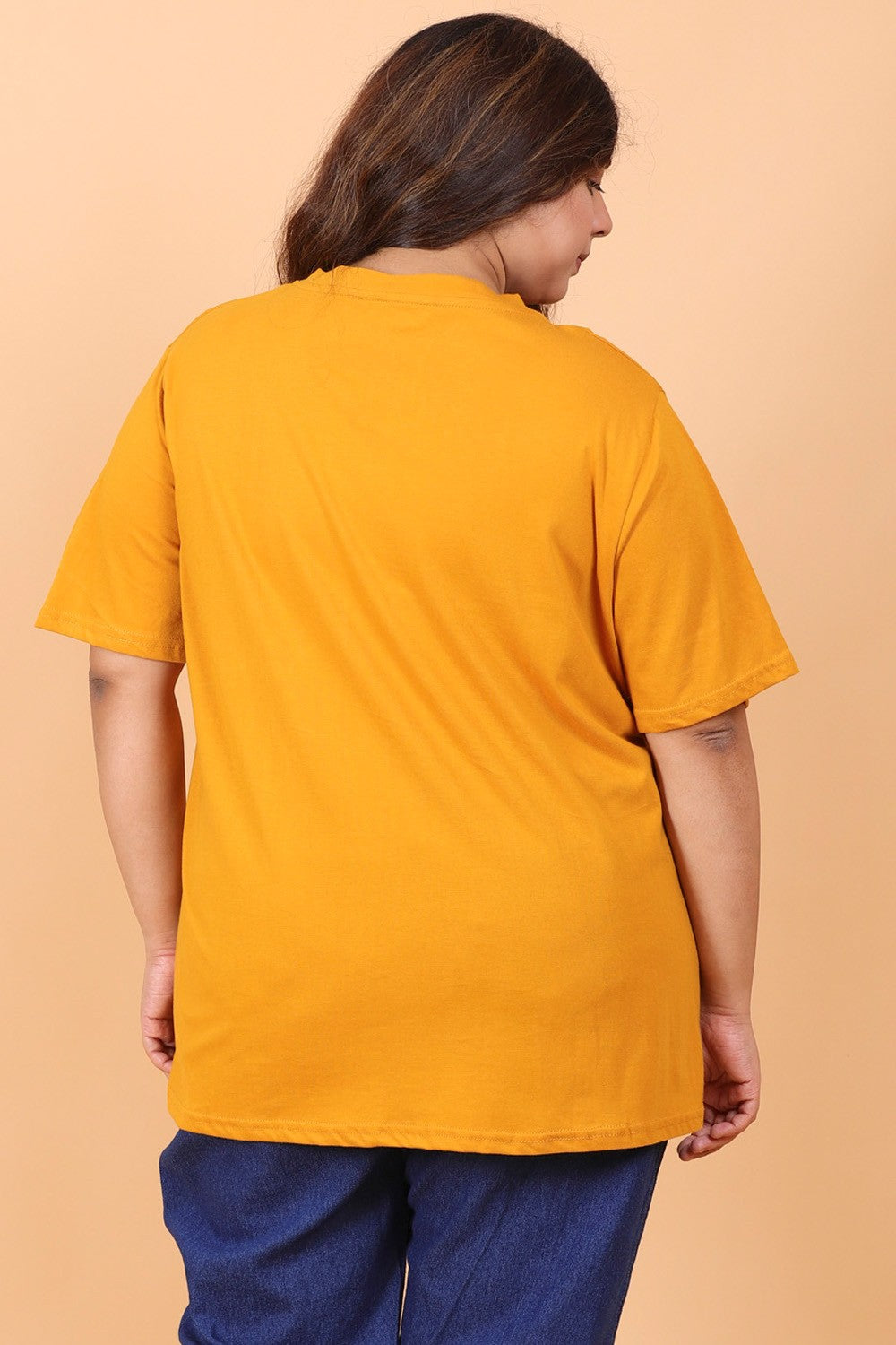 Mustard Solid T-Shirt