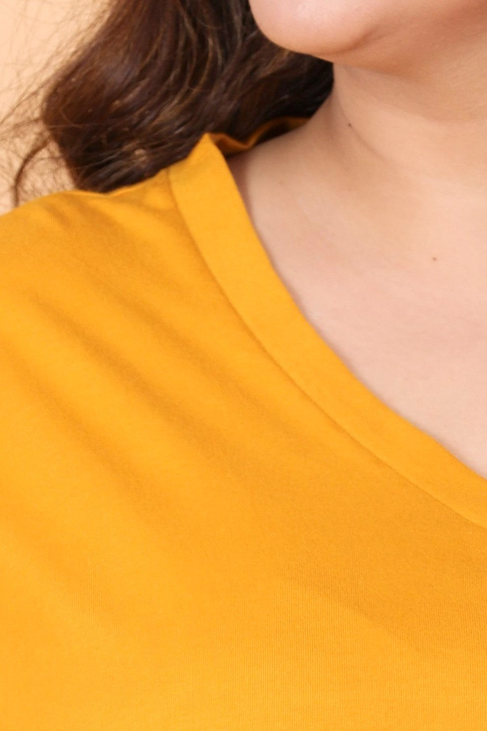 Mustard Solid T-Shirt