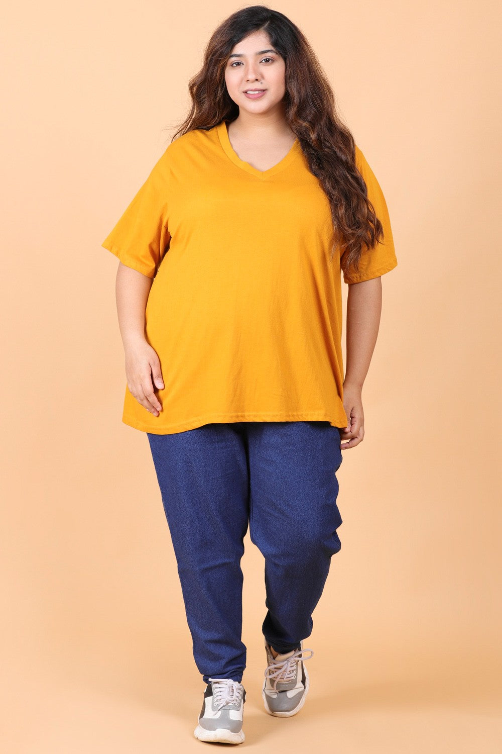 Mustard Solid T-Shirt