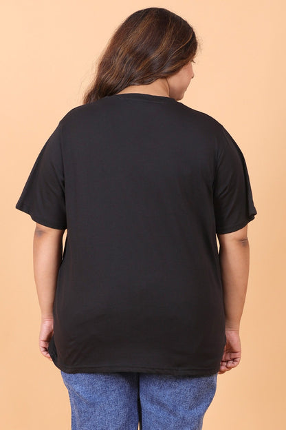 Black Solid T-Shirt