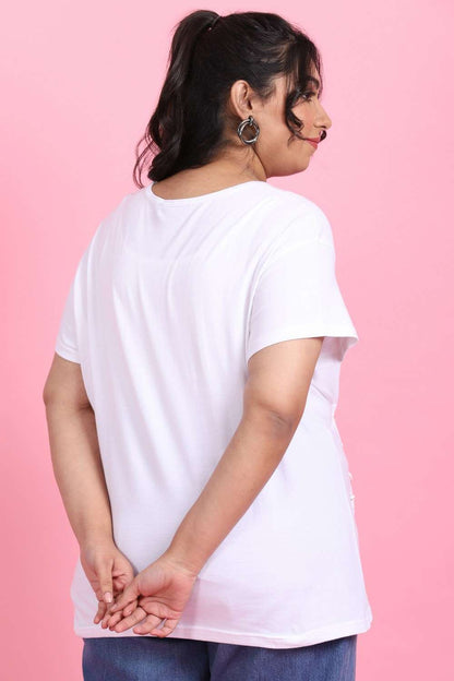 Corset White Tie Tee