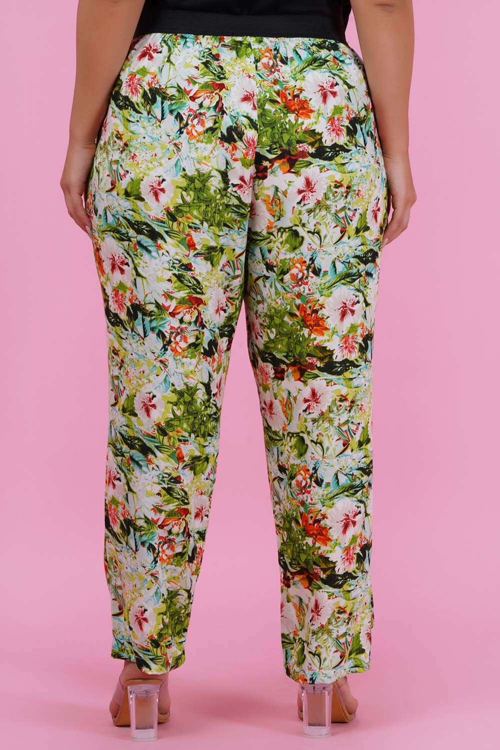 Plus Size Forest Print Peg Pant