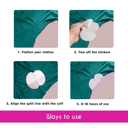 PINQ Cotton Feel Disposable Underarm Sweat Pads - ULTRA SLIM Pads