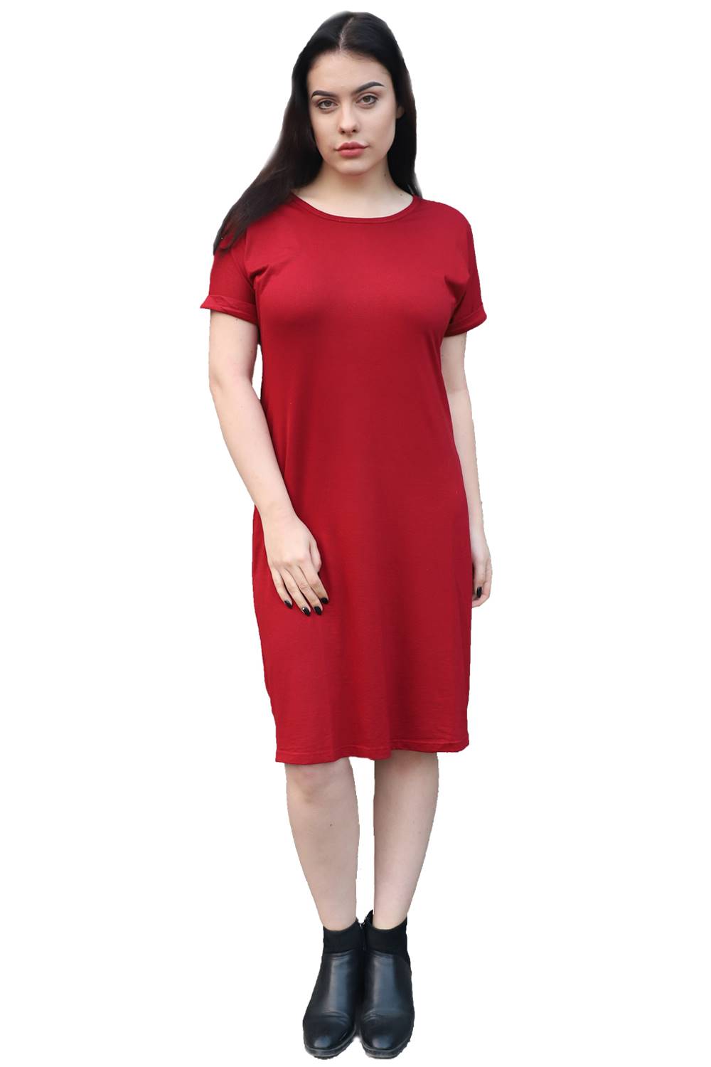 maroonshift dress