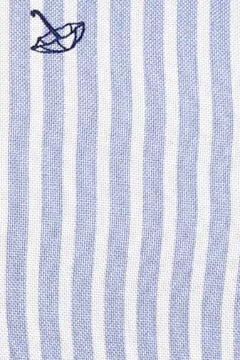 Plus Size Stripes Long Shirt-5