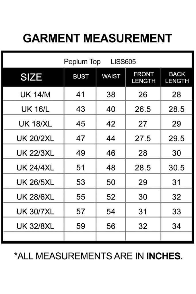 Plus Size LASTINCH Printed Peplum Top | Sizes up to 8XL