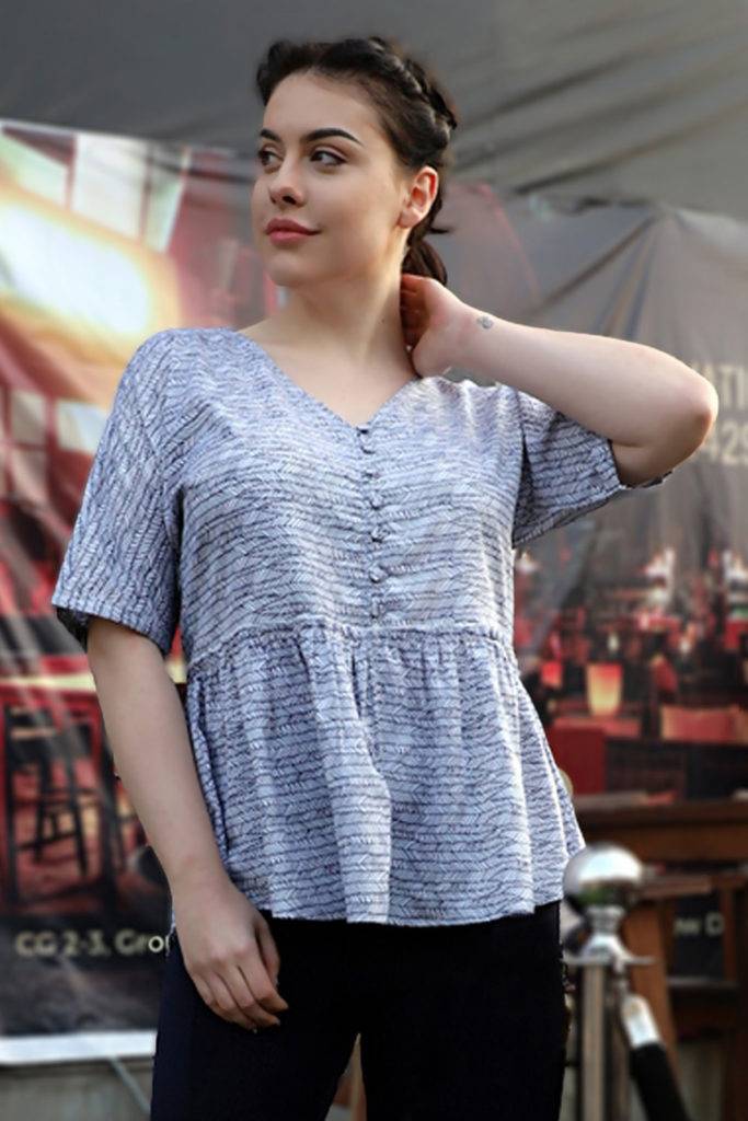 Plus Size Peplum Top