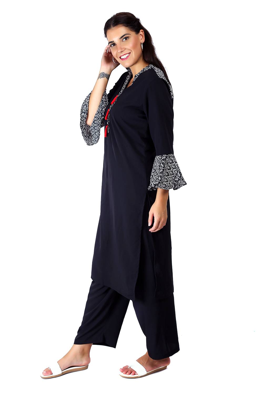 Fiza Bell Sleeve Dress – Hathi Store