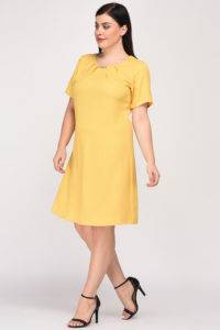 Yellow A-line Dress10