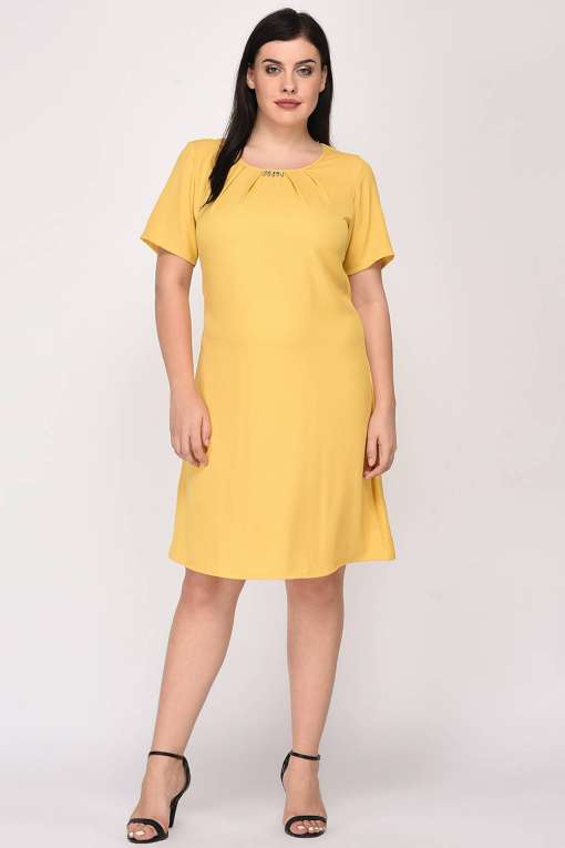 Yellow A-line Dress8