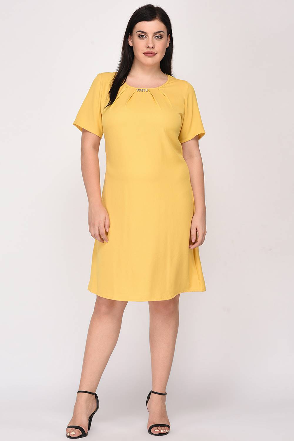 Yellow A-line Dress - LASTINCH