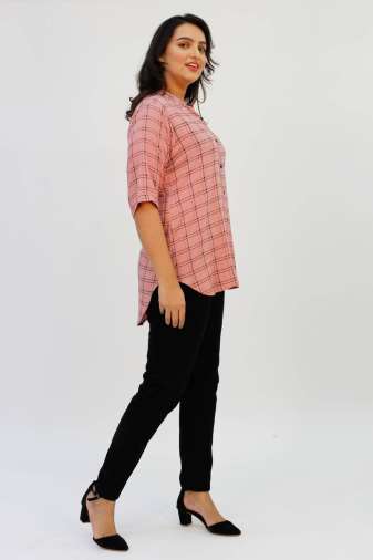 Pink Check Shirt7