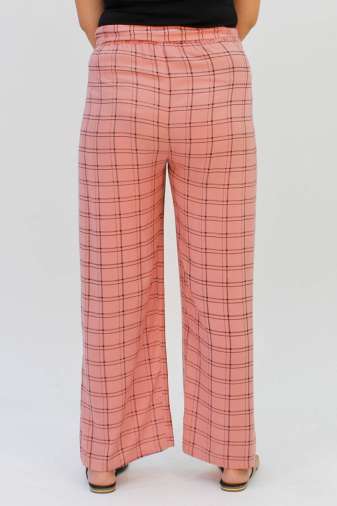 Pink Check Trouser