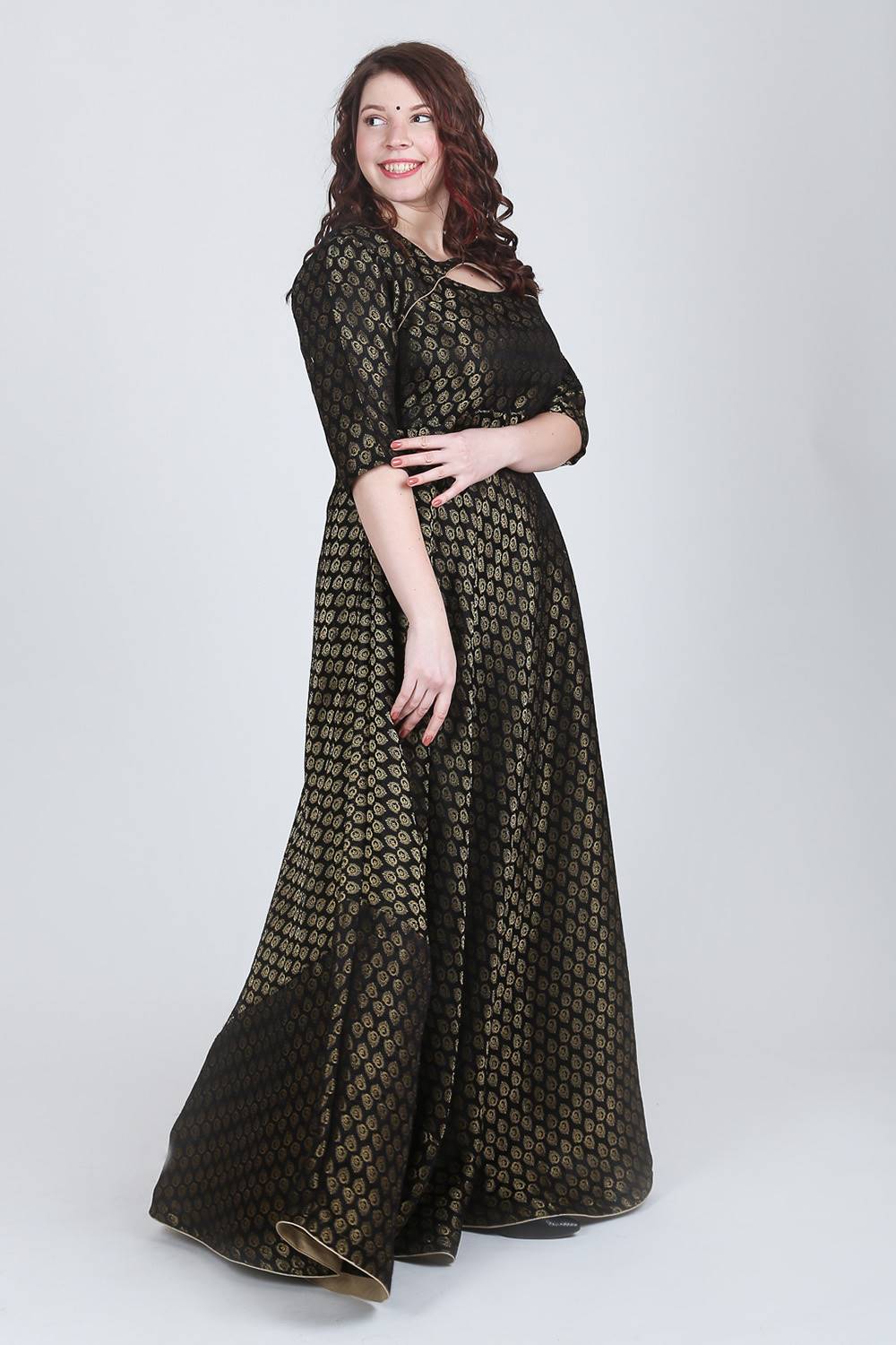 Buy Anarkali Gown Grey Thread Work Plus Size Anarkali Dresses Online for  Women in USA