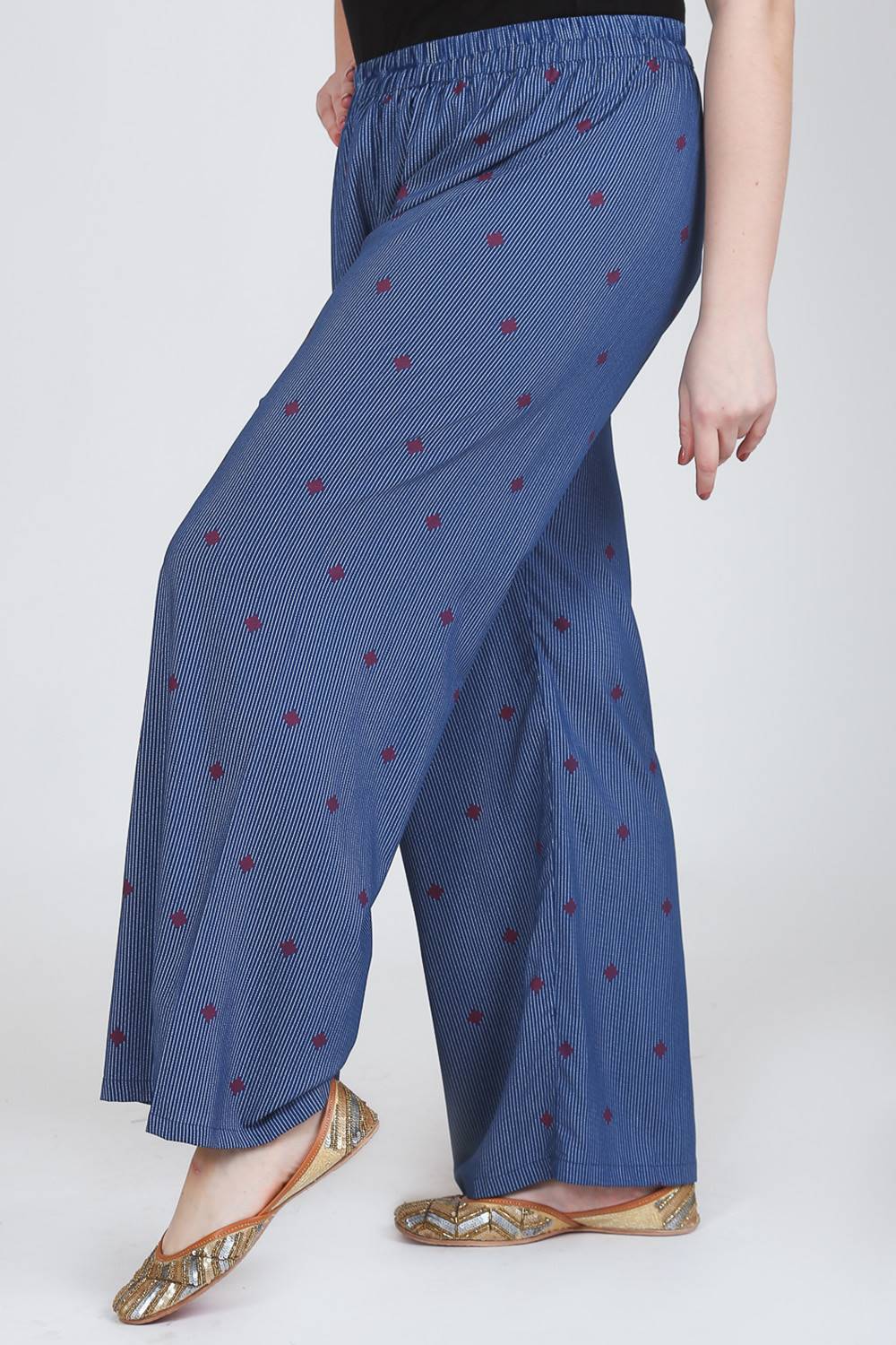 Lastinch Women's Plus Size Cotton Blue Printed Trouser (XXX-Large) –  NavaStreet - Europe