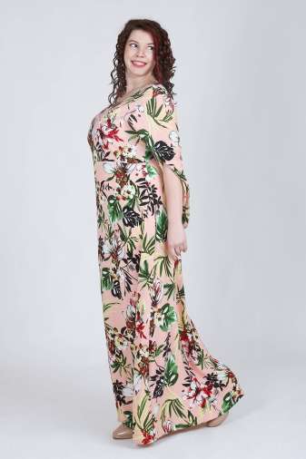 Floral Print Evening Gown