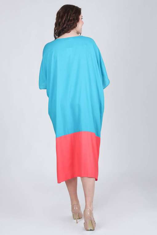 Color Block Kaftan Dress