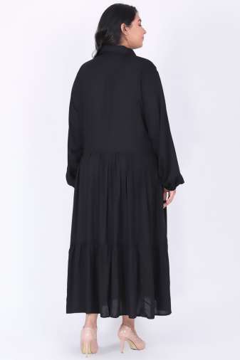 Black Tiered Maxi Dress