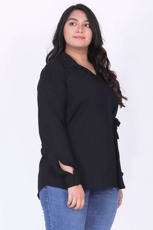 Plus size knot top