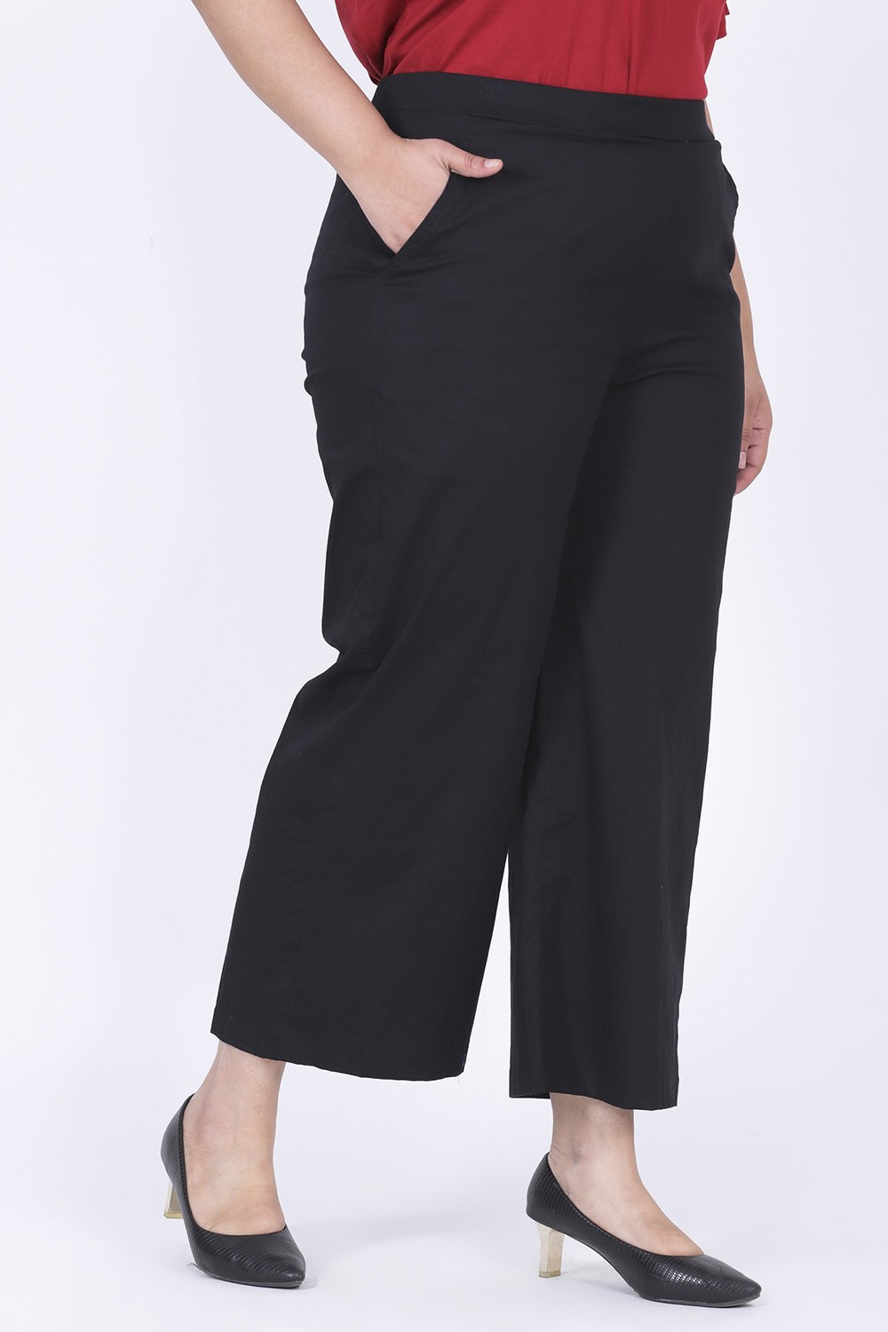LASTINCH Regular Fit Women Black Trousers - Buy LASTINCH Regular