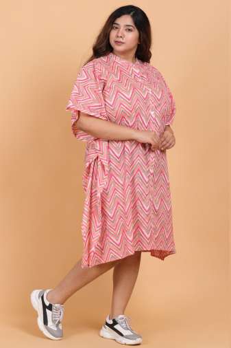 Printed Kaftan Style Dress