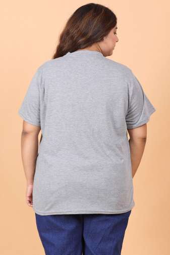 Grey Solid T-Shirt