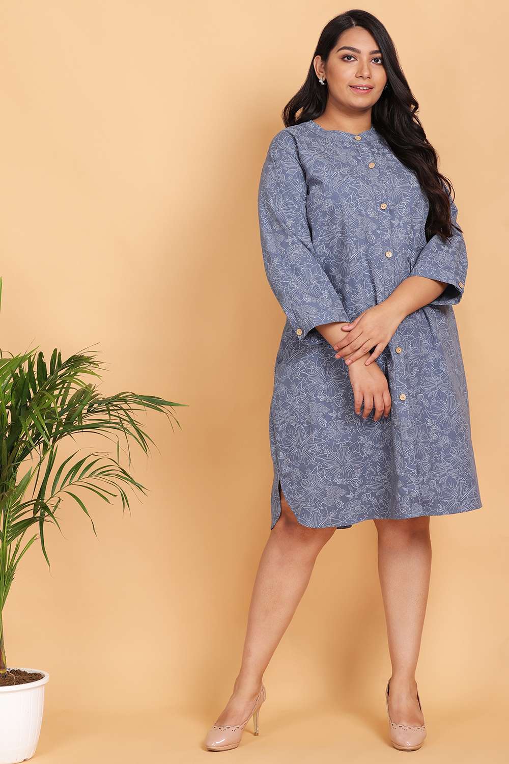 Roops Women Designer Denim Pure Cotton Dress Material Salwar Suit With  Embroidery Work & Printed Dupatta (Free Size) (DSN1) : Amazon.in: Fashion