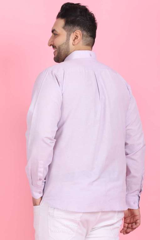 Men's Lilac Linen Shirt