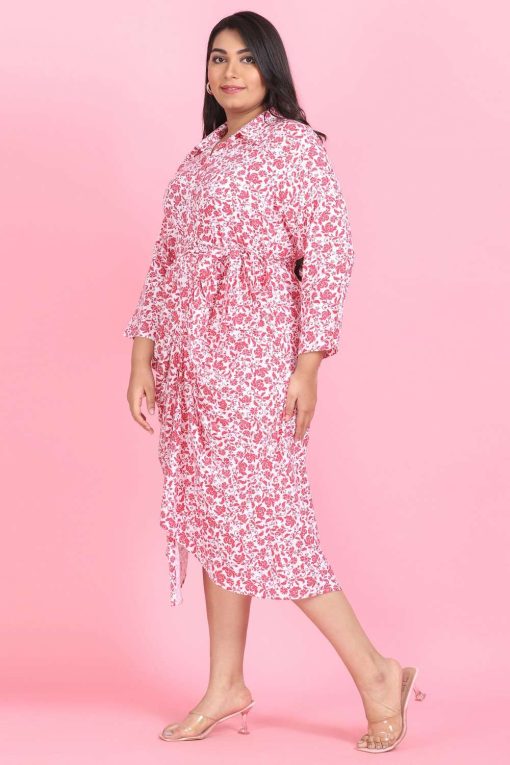 Bloom Pink Cowl Dress