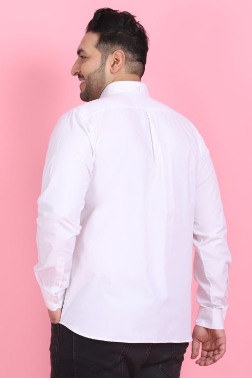 Men's Arrow Embroidery White Shirt