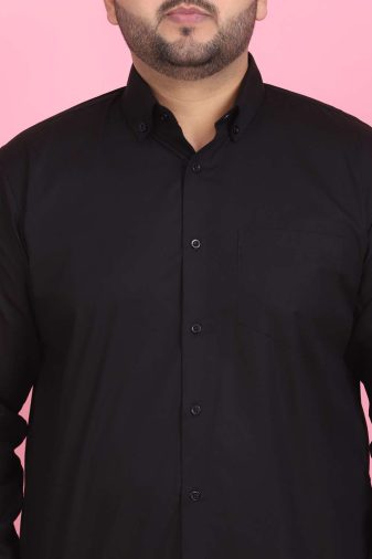 Men's Do More Embroidery Black Shirt