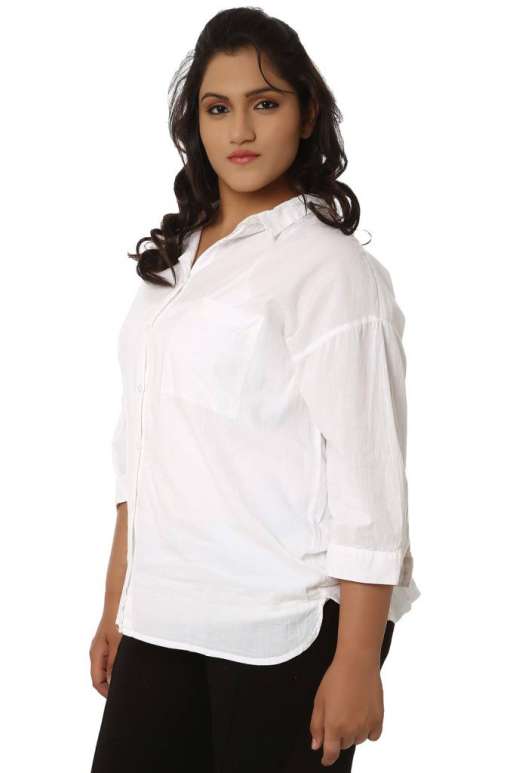 White Loose Fit Shirt