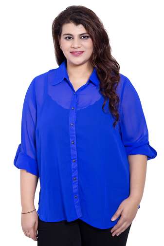 Blue Sheer Shirt