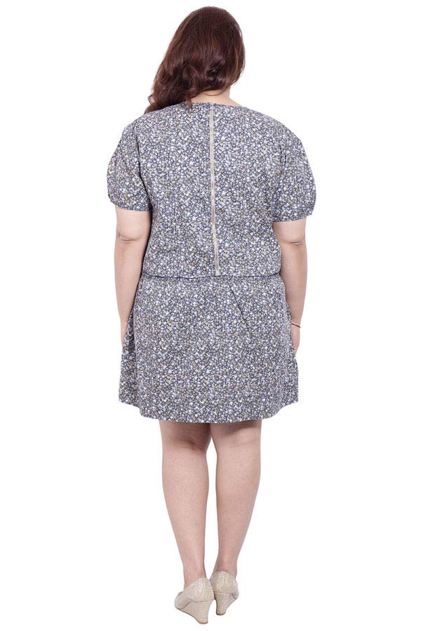 Go Softly Plus Size Embroidered Bird & Floral Denim Round Neck Short Sleeve  Zip-Front Patio Dress | Dillard's